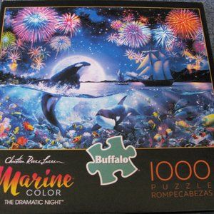 Buffalo The Dramatic Night Jigsaw Puzzle